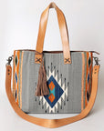 American Darling Tote Saddle Blanket Genuine Leather Women Bag Western Handbag Purse