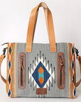 American Darling Tote Saddle Blanket Genuine Leather Women Bag Western Handbag Purse