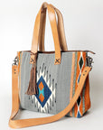 American Darling Tote Saddle Blanket Genuine Leather Women Bag Western Handbag Purse