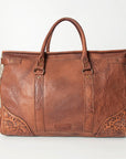 American Darling ADBG516 Duffel Hand Tooled Saddle Blanket Genuine Leather Women Bag Western Handbag Purse