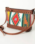 American Darling Saddle Blanket Genuine Leather Women Bag Western Handbag Purse