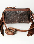 American Darling GIBGX283 Crocodile Embossed Genuine Leather Women Bag Western Handbag Purse