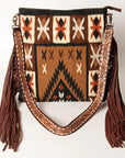 American Darling Large Crossbody Saddle Blanket Genuine Leather women bag western handbag purse