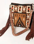 American Darling Large Crossbody Saddle Blanket Genuine Leather women bag western handbag purse