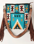 American Darling Large Crossbody Saddle Blanket Genuine Leather women bag western handbag purse