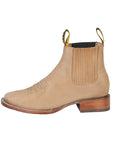 El General Square Toe Ankle Boot - Nobuck Sand 126191