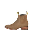 El General Square Toe Ankle Boot - Nobuck Brown 126198