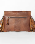 American Darling ADBGS178TB Envelope Hand Tooled Hair On Genuine Leather women bag western handbag purse