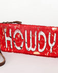 American Darling Wristlet Hair on Genuine Leather Western Women Bag | Handbag Purse | Women Wristlet | Wristlet Wristlet | Travel Wristlet | Leather Wristlet | Clutch Wristlet