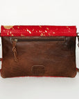 American Darling ADBGS178O Envelope Hair On Genuine Leather women bag western handbag purse