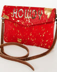 American Darling ADBGS178O Envelope Hair On Genuine Leather women bag western handbag purse