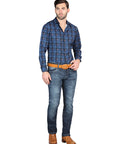 El Norteño Medium Blue Skinny Stretch Pants 126631
