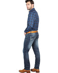 El Norteño Medium Blue Skinny Stretch Pants 126631