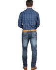 El Norteño Medium Blue Skinny Stretch Pants 126631