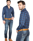 El Norteño Medium Blue Skinny Stretch Pants 126631