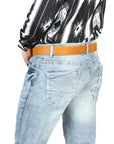 El Norteño Light Blue Skinny Stretch Pants 126632