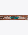 American Darling ADBRF169 Hand tooled carved Genuine Leather Bracelet women