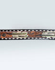 American Darling ADBRF179 Hand tooled carved Genuine Leather Bracelet women