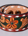 American Darling ADBRF182 Hand tooled carved Genuine Leather Bracelet women