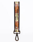 American Darling ADWSF116 Hand Tooled Genuine Leather Handle Strap For Wristlet Bags