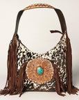 American Darling ADBGA221 Tote Hand Tooled Hair-On Genuine Leather Women Bag Western Handbag Purse