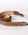 American Darling ADSTF162 Hand Tooled Genuine Leather Crossbody Handle Strap For Bags
