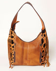 American Darling ADBGA224 Hobo Hand Tooled Hair-On Genuine Leather Women Bag Western Handbag Purse