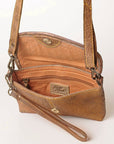 Never Mind Nmbgz104C Small Crossbody Vintage Handmade Genuine Cowhide Leather Women Bag Western Handbag Purse