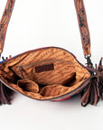 American Darling ADBGZ565 Signature Crossbody Hand Tooled Saddle Blanket Genuine Leather women bag western handbag purse