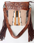 American Darling ADBGZ577 Signature Crossbody Hand Tooled Saddle Blanket Genuine Leather women bag western handbag purse