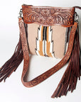 American Darling ADBGZ577 Signature Crossbody Hand Tooled Saddle Blanket Genuine Leather women bag western handbag purse