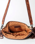 American Darling ADBGZ580 Signature Crossbody Hand Tooled Saddle Blanket Genuine Leather women bag western handbag purse