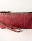 Never Mind Nmbg101E Wristlet Vintage Handmade Genuine Cowhide Leather Women Bag Western Handbag Purse