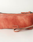 Never Mind Nmbg101I Wristlet Vintage Handmade Genuine Cowhide Leather Women Bag Western Handbag Purse