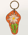 American Darling ADKR200 Hand Tooled Carved Genuine Leather Keyring