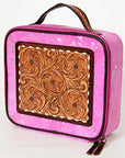 American Darling ADBGA233 Jewelry Case Hand Tooled Hair-On Genuine Leather Women Bag Western Handbag Purse