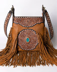 American Darling Cross Body Hand Tooled Genuine Leather women bag western handbag purse