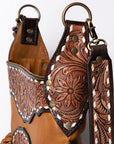 American Darling Cross Body Hand Tooled Genuine Leather women bag western handbag purse