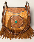 American Darling Cross Body Hand Tooled Genuine Leather women bag western handbag purse