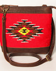 American Darling Large Crossbody Saddle Blanket Genuine Leather women bag western handbag purse