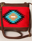 American Darling Large Crossbody Saddle Blanket Genuine Leather women bag western handbag purse