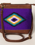 American Darling Large Crossbody Saddle Blanket Genuine Leather women bag western handbag purse