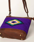 American Darling Large Crossbody Saddle Blanket Genuine Leather women bag western handbag purse