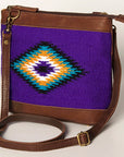 American Darling Large Crossbody Saddle Blanket Genuine Leather women bag western handbag purse