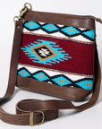 American Darling Large Crossbody Saddle Blanket Genuine Leather women bag western handbag purse