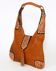 American Darling Hobo Hand Tooled Genuine Leather women bag western handbag purse