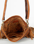 American Darling ADBGA241A Large Crossbody Hand Tooled Genuine Leather women bag western handbag purse