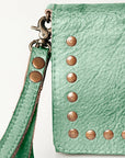 Never Mind Nmbg103A Wallet Vintage Handmade Genuine Cowhide Leather Women Bag Western Handbag Purse
