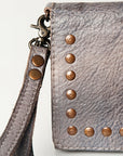 Never Mind Nmbg103D Wallet Vintage Handmade Genuine Cowhide Leather Women Bag Western Handbag Purse
