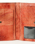 Never Mind Nmbg104A Wallet Vintage Handmade Genuine Cowhide Leather Women Bag Western Handbag Purse